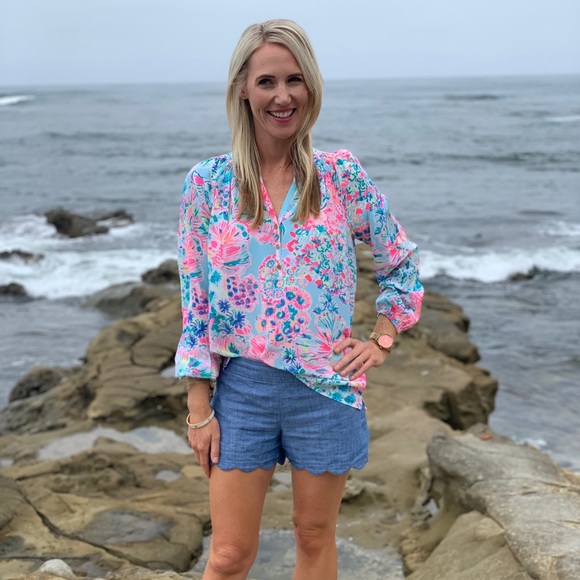 Lilly Pulitzer Silk Elsa Top Size S - Picture 2 of 3